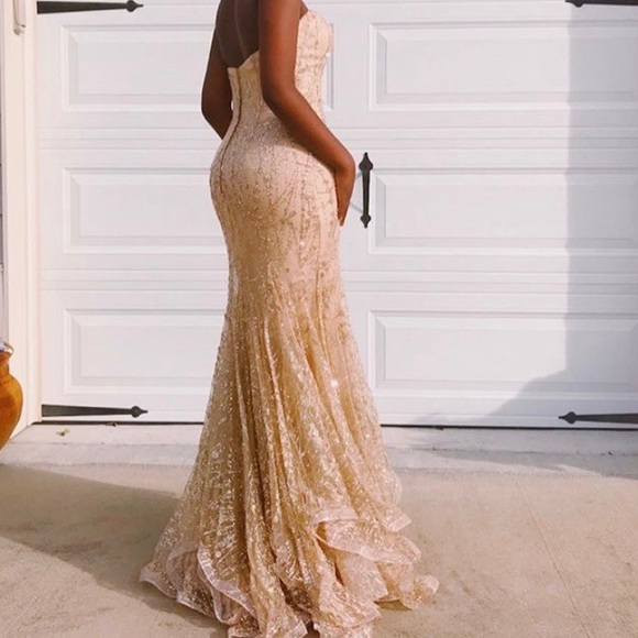 Ellie Wilde Prom Mermaid Dress EW118068 - Picture 4 of 12